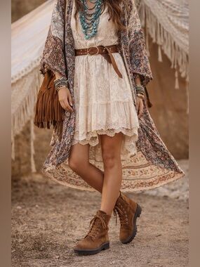 Nordstrom Women’s No Moonie Lea Brown Saddle Suede Leather Combat Boot Sz 10